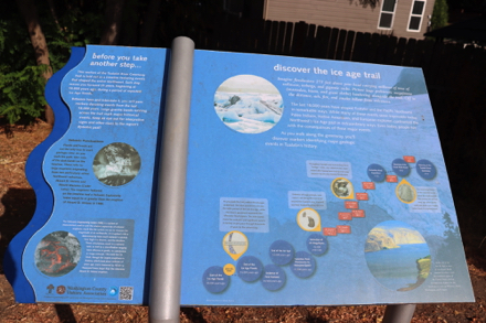 Sign - discover the Ice Age Trail - read before you take another step